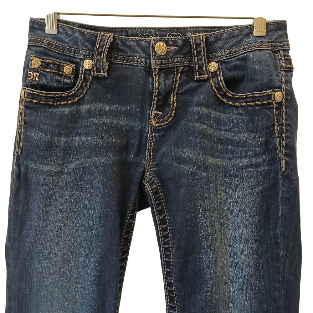 Miss Me Womens Mid-Rise Straight Jeans Size 26 32" Inseam Stretch #C-12 - Picture 10 of 10